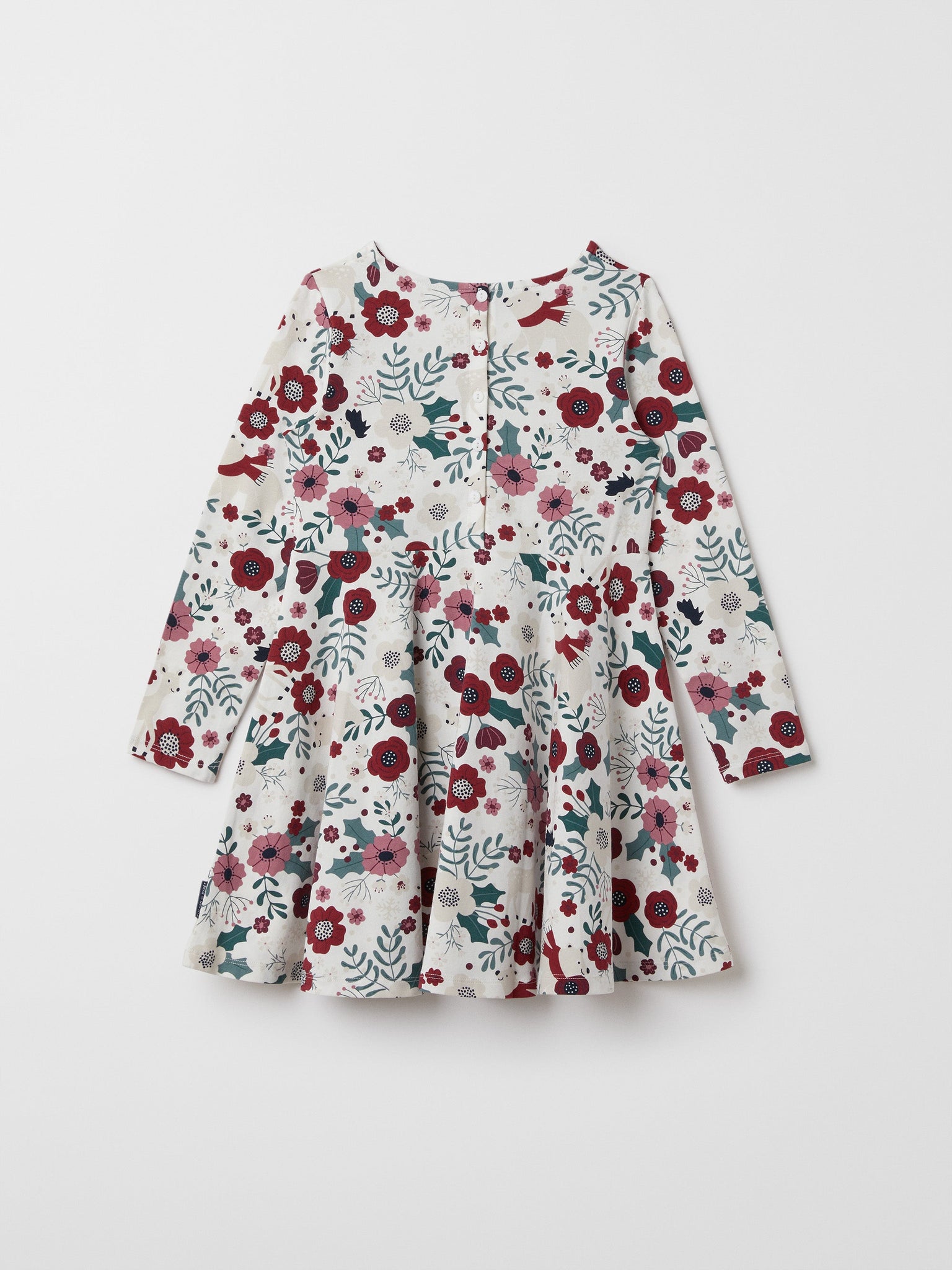 Christmas Organic Cotton Kids Dress from the Polarn O. Pyret kidswear collection. The best ethical kids clothes
