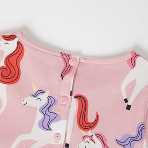 Unicorn Print Kids Dress 1.5-2y / 92