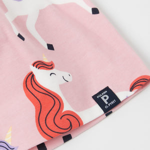 Unicorn Print Kids Beanie Hat from the Polarn O. Pyret kidswear collection. Quality kids clothing made to last.