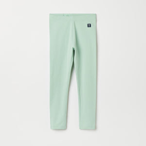 Green Cotton Kids Leggings from the Polarn O. Pyret kidswear collection. The best ethical kids clothes