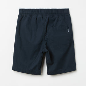 Navy Kids Organic Cotton Chino Shorts from the Polarn O. Pyret kidswear collection. Ethically produced kids clothing.