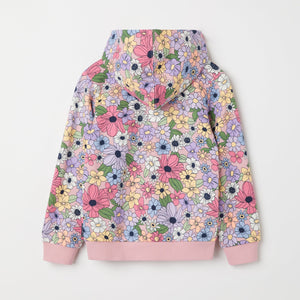 Floral Print Kids Hoodie from the Polarn O. Pyret kidswear collection. Clothes made using sustainably sourced materials.