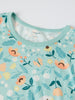 Organic Flora Print Adult Pyjamas from the Polarn O. Pyret kidswear collection. Nordic kids clothes made from sustainable sources.