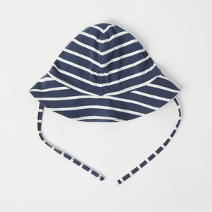 Striped Baby Sun Hat from the Polarn O. Pyret baby collection. The best ethical kids clothes