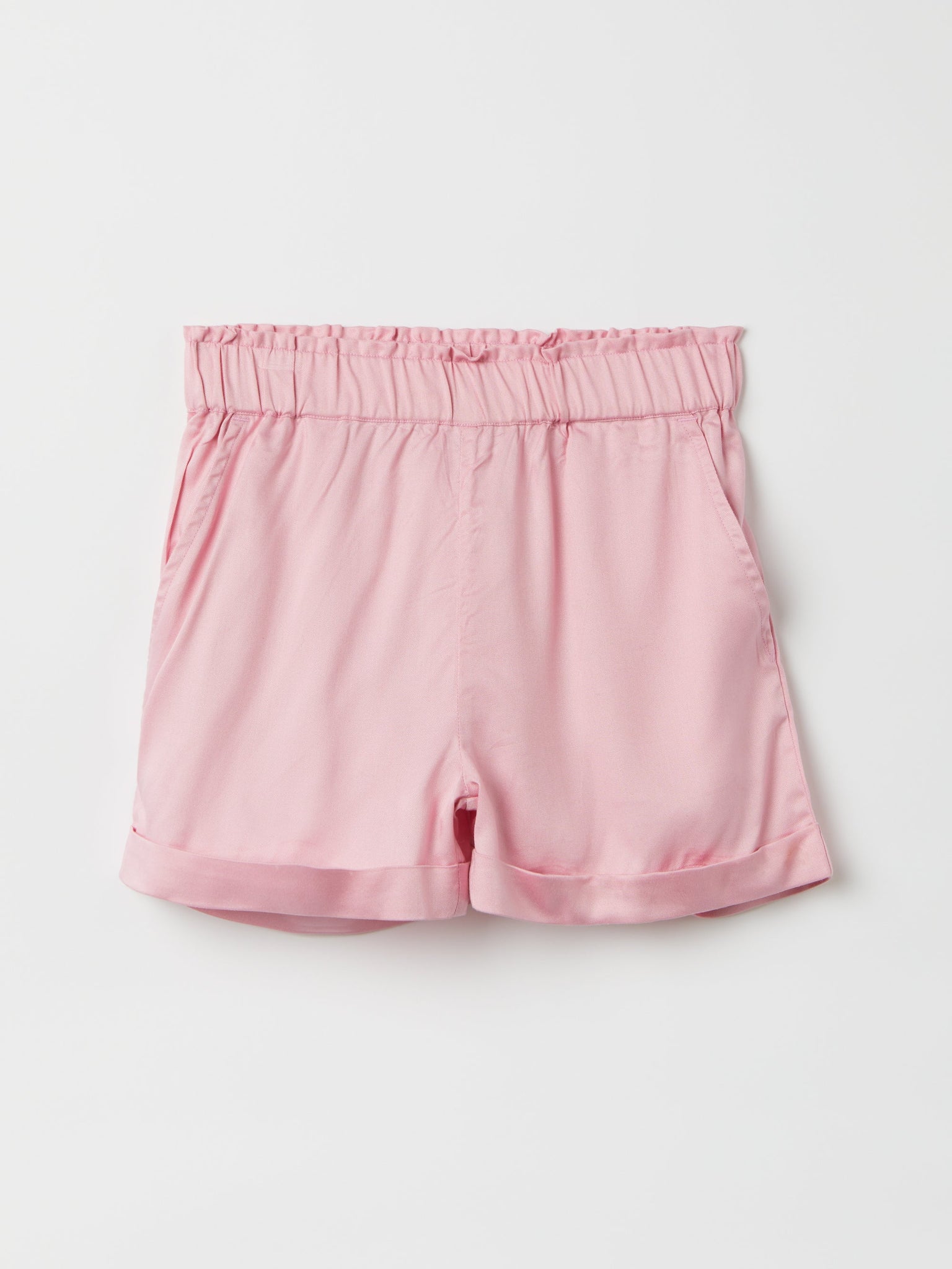 Pink Floaty Kids Shorts from the Polarn O. Pyret kidswear collection. Clothes made using sustainably sourced materials.
