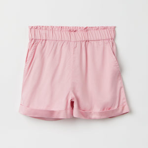 Pink Floaty Kids Shorts from the Polarn O. Pyret kidswear collection. Clothes made using sustainably sourced materials.