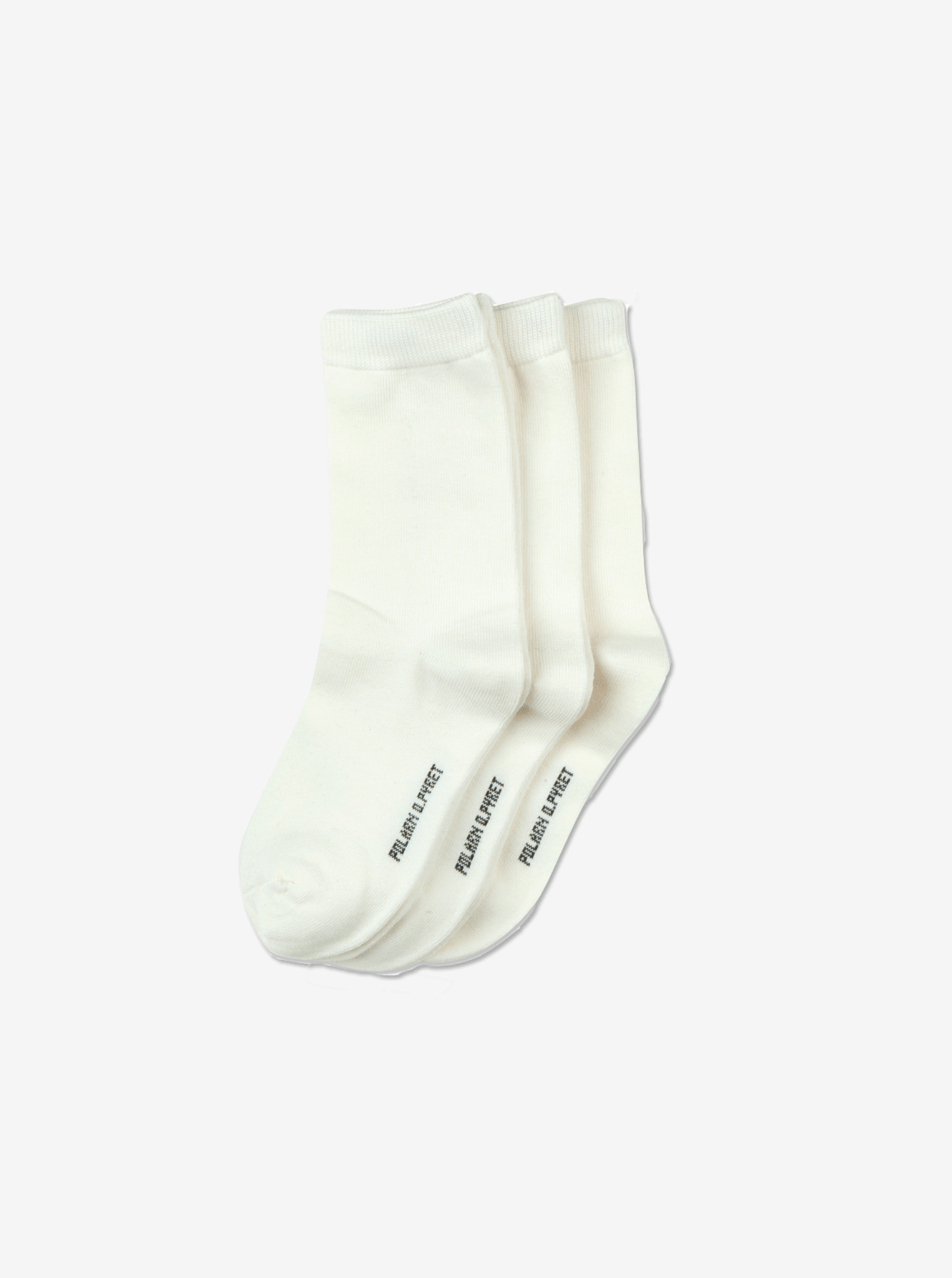3 Pack Kids Socks white, organic cotton comfortable polarn o. pyret