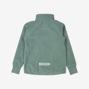 Green Fleece Waterproof Kids Jacket