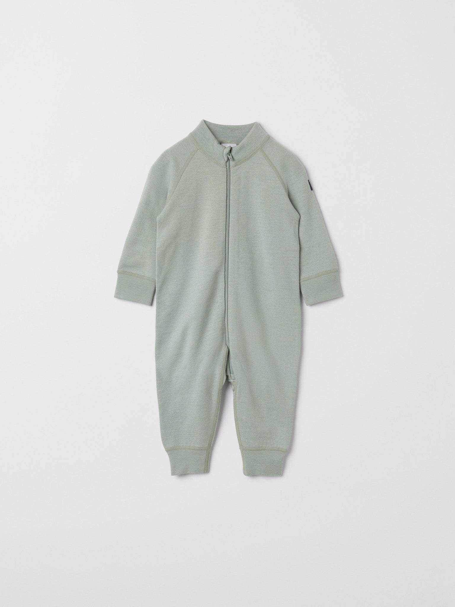 Merino Green Kids Thermal All-In-One from the Polarn O. Pyret outerwear collection. Kids outerwear made from sustainably source materials