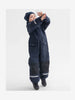 waterproof shell jumpsuit fleece lined, durable warm and comfortable, ethical long lasting polarn o. pyret