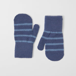 Blue Kids Wool Magic Mittens from the Polarn O. Pyret outerwear collection. Made using ethically sourced materials.