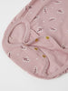Pink Organic Cotton Babygrow from the Polarn O. Pyret baby collection. Nordic baby clothes made from sustainable sources.