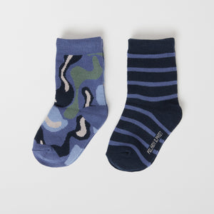 Organic Cotton Kids Socks Multipack from the Polarn O. Pyret kids collection. Ethically produced kids clothing.