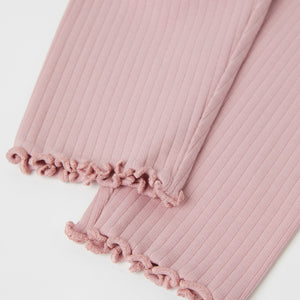 Organic Cotton Pink Baby Leggings from the Polarn O. Pyret baby collection. The best ethical baby clothes