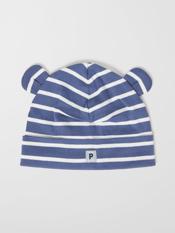 Organic Cotton Blue Baby Sleepsuit from the Polarn O. Pyret baby collection. The best ethical baby clothes