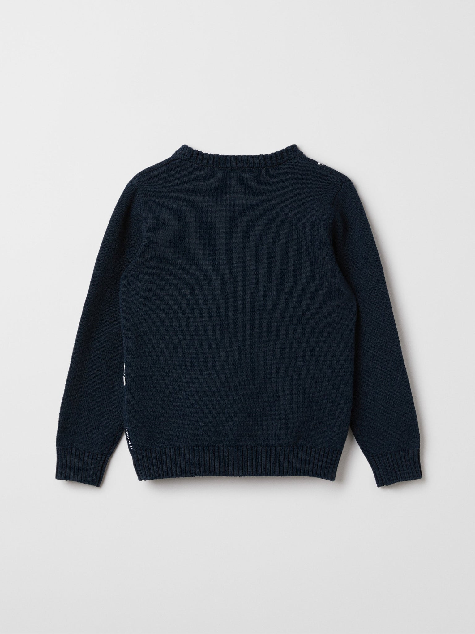 Organic Cotton Kids Christmas Jumper from the Polarn O. Pyret kidswear collection. Ethically produced kids clothing.
