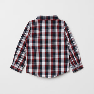Checked Organic Cotton Baby Shirt from the Polarn O. Pyret baby collection. The best ethical baby clothes