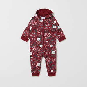 Floral Organic Cotton Baby All-in-one from the Polarn O. Pyret baby collection. The best ethical baby clothes