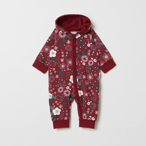 Floral Organic Cotton Baby All-in-one from the Polarn O. Pyret baby collection. The best ethical baby clothes