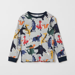 Organic Cotton Animal Print Kids Top from the Polarn O. Pyret kidswear collection. The best ethical kids clothes