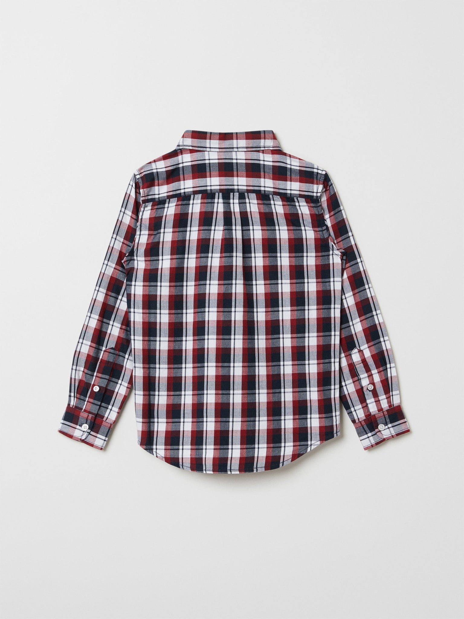 Organic Cotton Checked Kids Shirt from the Polarn O. Pyret kidswear collection. Nordic kids clothes made from sustainable sources.