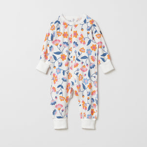Floral Print Baby Sleepsuit 2-6m / 62/68