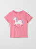 Organic Cotton Kids Unicorn Print T-shirt 5-6y / 116