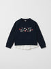 Floral Organic Cotton Kids Sweatshirt from the Polarn O. Pyret kidswear collection. Ethically produced kids clothing.