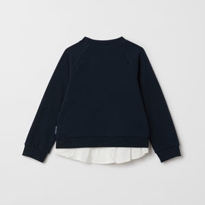 Floral Organic Cotton Kids Sweatshirt from the Polarn O. Pyret kidswear collection. Ethically produced kids clothing.