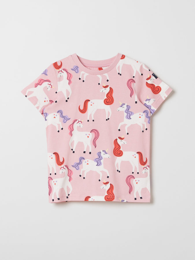 Unicorn Print Kids T-Shirt 5-6y / 116