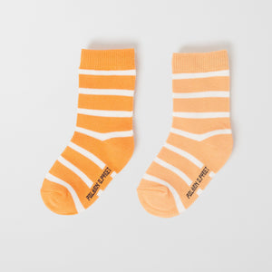Two Pack Striped Kids Socks 1-2y / 22/24