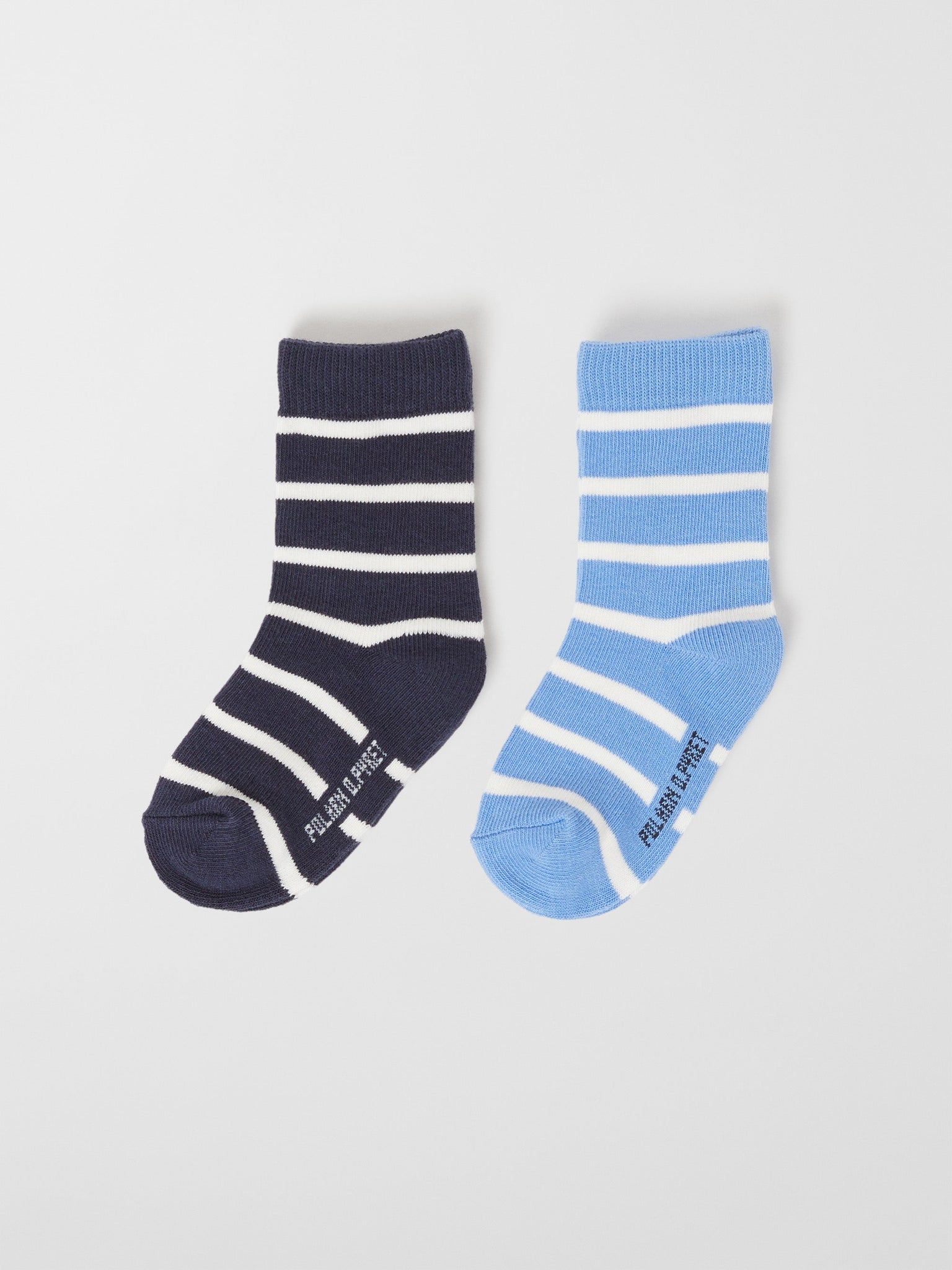 Blue Striped Kids Socks Multipack | Polarn O. Pyret Ireland