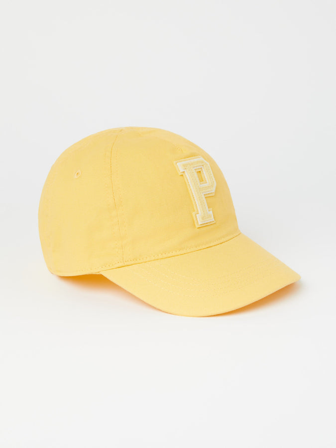 Kids Yellow Cotton Cap from the Polarn O. Pyret kidswear collection. Quality kids clothing made to last.