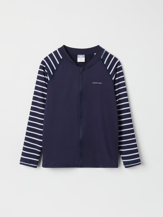 Zipped Kids UV Top from the Polarn O. Pyret baby collection. Nordic kids clothes made from sustainable sources.