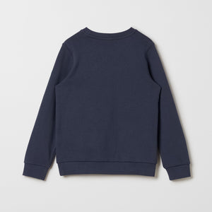 Adventure Embroidered Kids Sweatshirt from the Polarn O. Pyret kidswear collection. Nordic kids clothes made from sustainable sources.