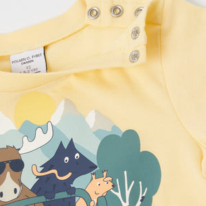 Organic Cotton Kids Animal Print T-Shirt from the Polarn O. Pyret kidswear collection. Ethically produced kids clothing.