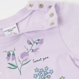 Cotton Kids Floral Print T-Shirt from the Polarn O. Pyret kidswear collection. The best ethical kids clothes