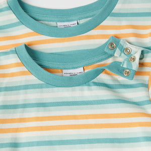 Multi-Stripe Kids T-Shirt from the Polarn O. Pyret kidswear collection. The best ethical kids clothes