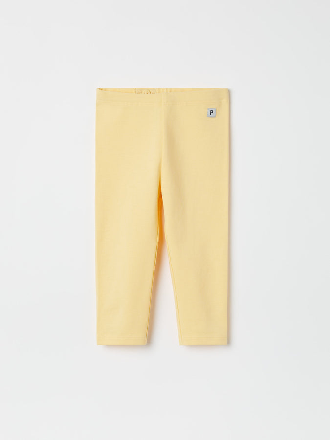 Yellow Organic Baby Leggings from the Polarn O. Pyret baby collection. The best ethical kids clothes