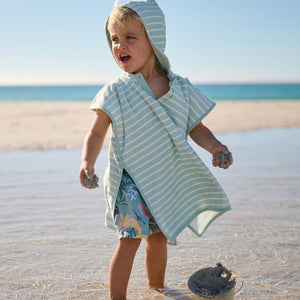 Kids Towelling Poncho S / S