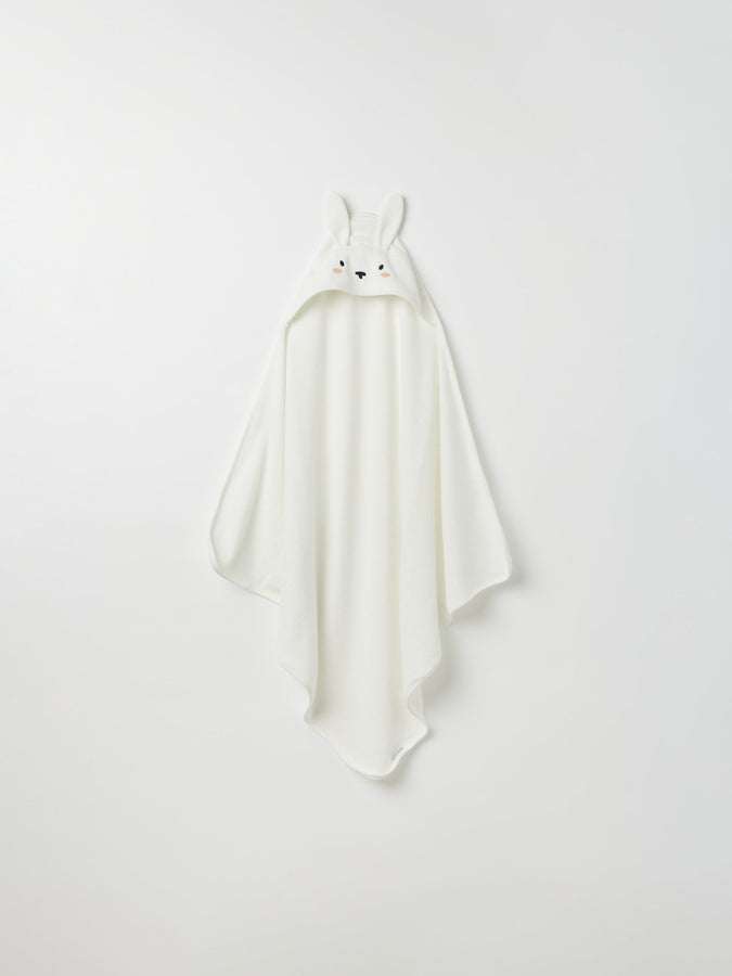 Organic Cotton Hooded Baby Towel from the Polarn O. Pyret baby collection. Nordic kids clothes made from sustainable sources.