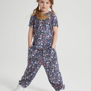 Floral Print Kids Jersey Joggers 5-6y / 116