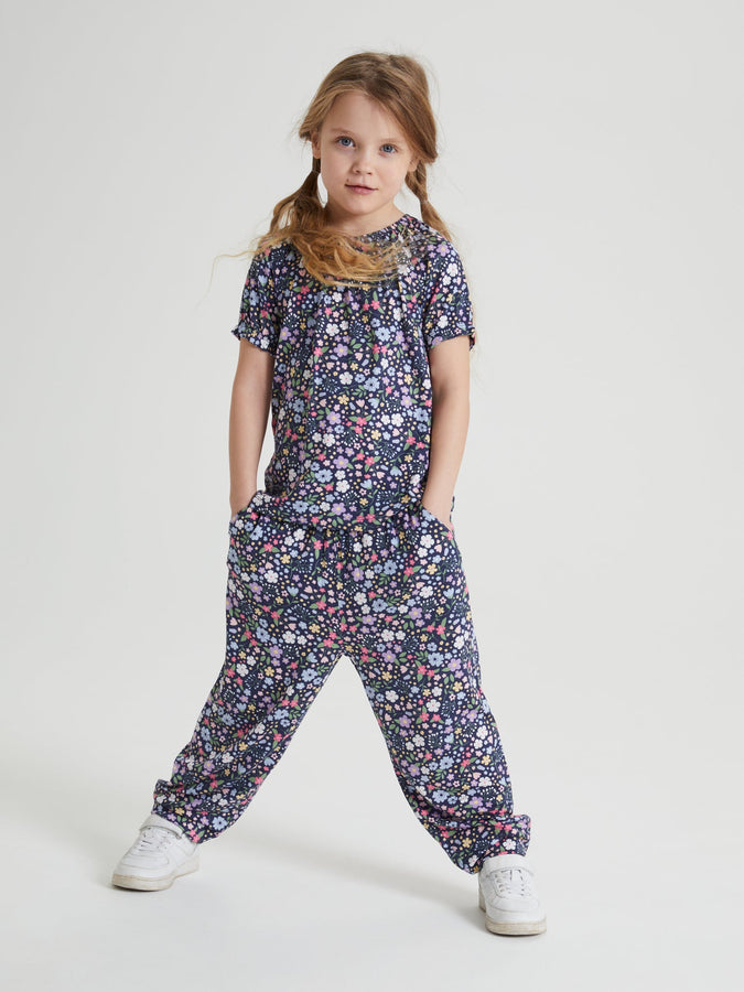 Floral Print Kids Jersey Joggers 5-6y / 116