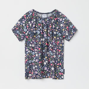 Floral Print Top from the Polarn O. Pyret kidswear collection. Ethically produced kids clothing.