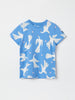 Swan Print Kids T-Shirt from the Polarn O. Pyret kidswear collection. Nordic kids clothes made from sustainable sources.