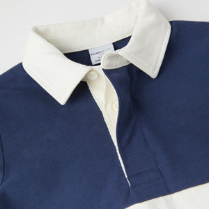 Striped Cotton Rugby Shirt from the Polarn O. Pyret kidswear collection. Ethically produced kids clothing.