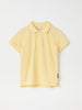 Yellow Kids Polo Shirt from the Polarn O. Pyret kidswear collection. Clothes made using sustainably sourced materials.