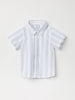 Organic Cotton Striped Baby Shirt from the Polarn O. Pyret baby collection. Nordic kids clothes made from sustainable sources.