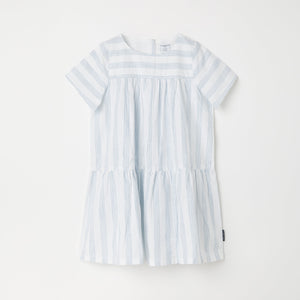Blue Striped Woven Kids Dress from the Polarn O. Pyret kidswear collection. The best ethical kids clothes