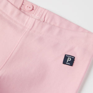 Pink Organic Kids Cycle Shorts from the Polarn O. Pyret kidswear collection. The best ethical kids clothes